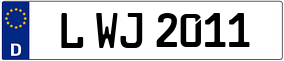 Truck License Plate